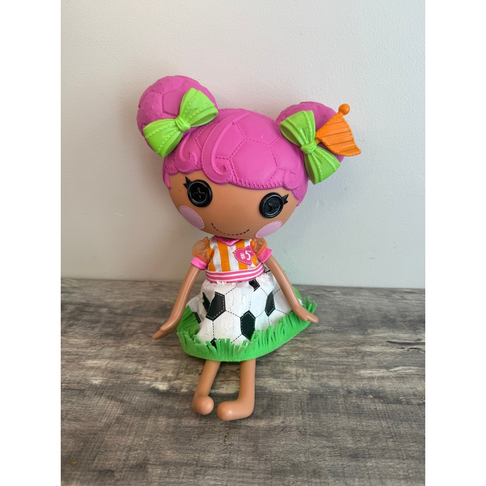 Lalaloopsy Kick Off Star Doll Soccer Player Pink Hair 2015 MGA Entertainment